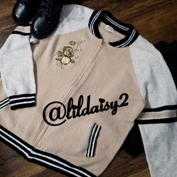 Mossimo Zipper Front Varsity Style Sweater - Picture 2 of 6